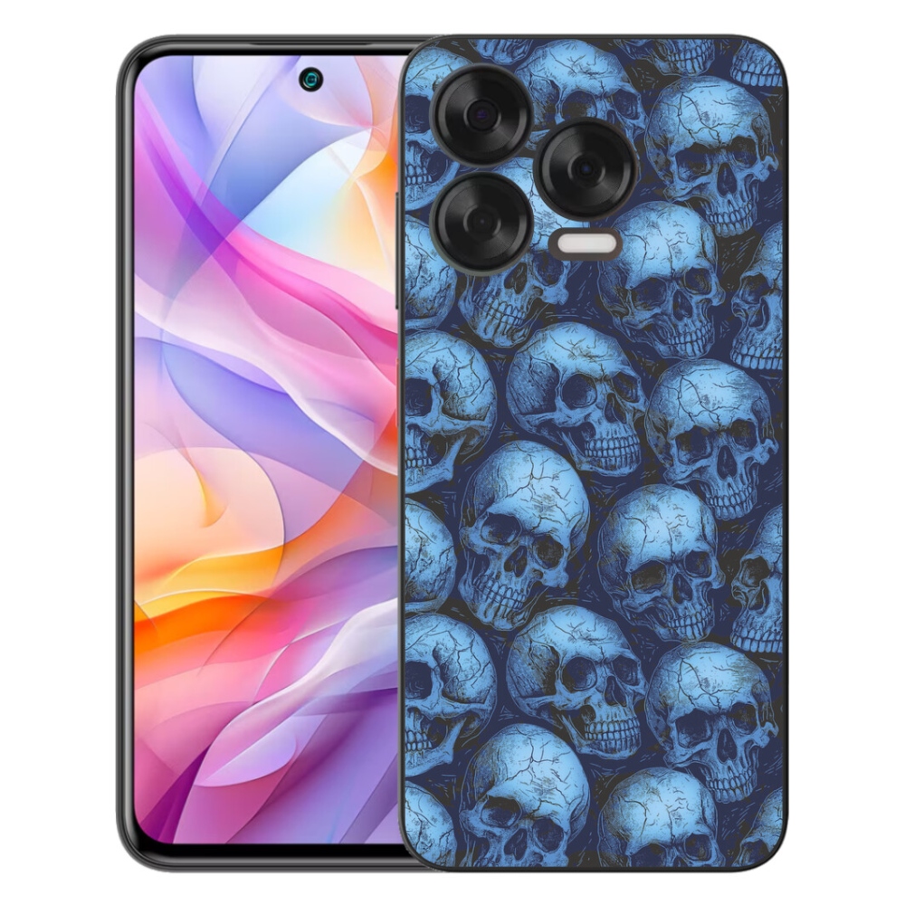 Gélový kryt mmCase na ZTE Blade V70 Vita - lebky