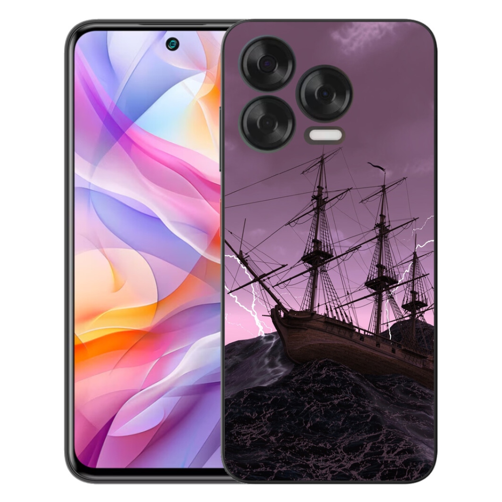 Gélový kryt mmCase na ZTE Blade V70 Vita - loď v búrke