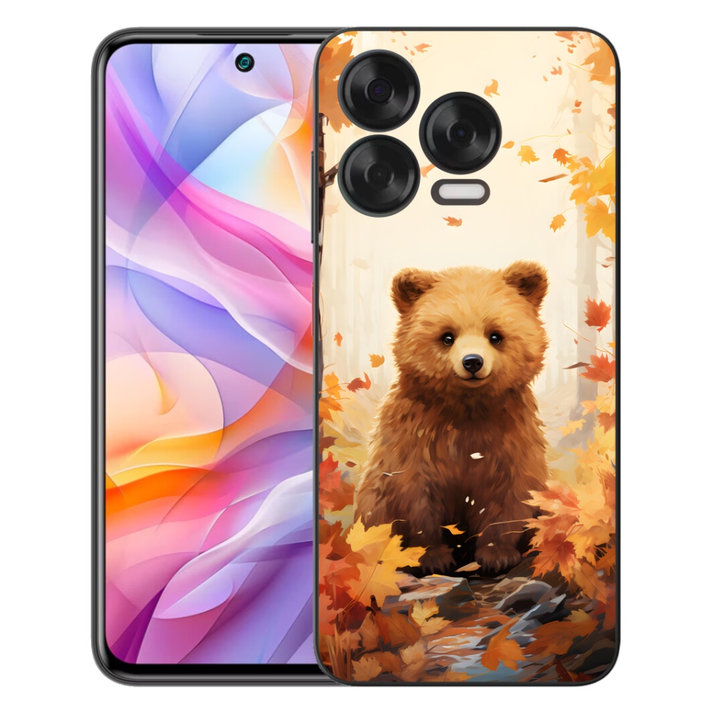 Gélový kryt mmCase na ZTE Blade V70 Vita - medveď v lese