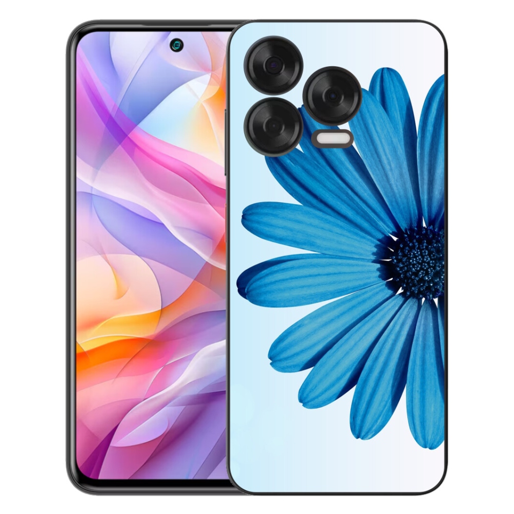 Gélový kryt mmCase na ZTE Blade V70 Vita - modrá margaréta