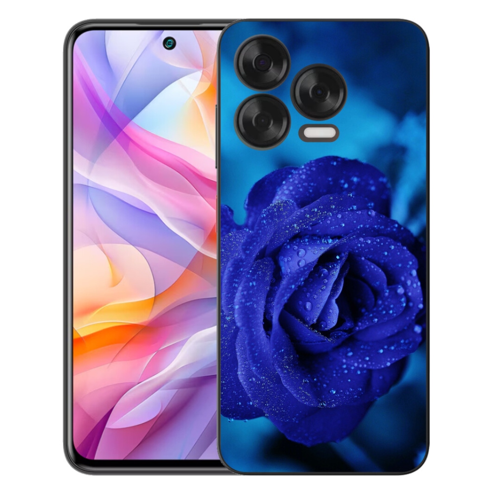 Gélový kryt mmCase na ZTE Blade V70 Vita - modrá ruža