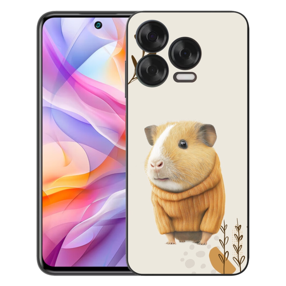 Gélový kryt mmCase na ZTE Blade V70 Vita - morča vo svetri