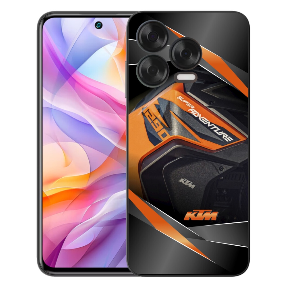 Gélový kryt mmCase na ZTE Blade V70 Vita - motorka ktm