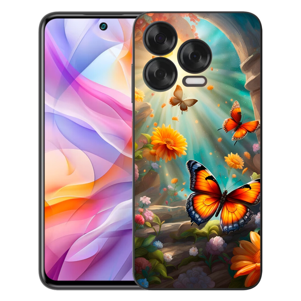 Gélový kryt mmCase na ZTE Blade V70 Vita - motýlia záhrada 2
