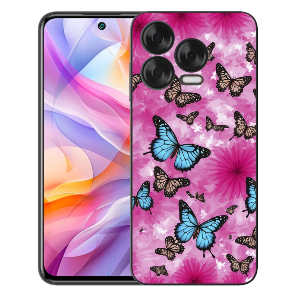 Gélový kryt mmCase na ZTE Blade V70 Vita - motýlia záhrada