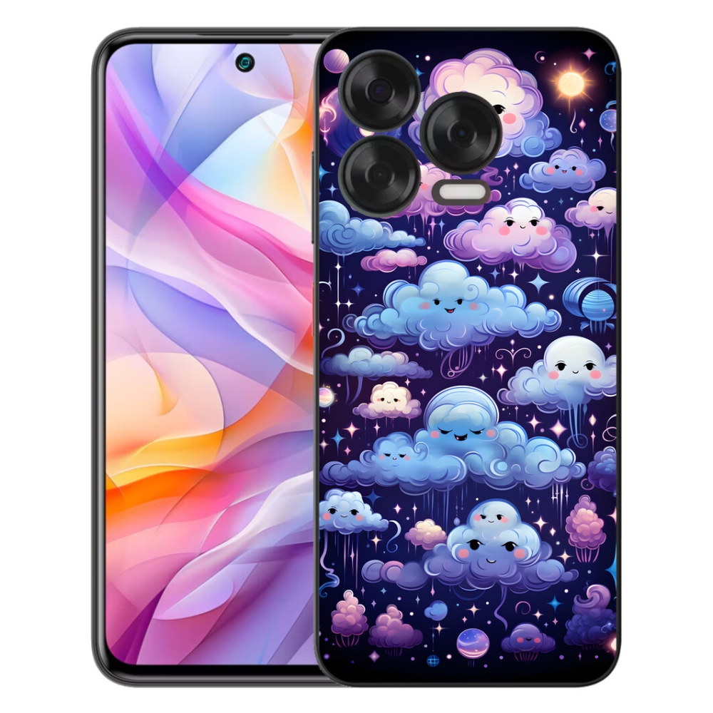 Gélový kryt mmCase na ZTE Blade V70 Vita - mráčiky