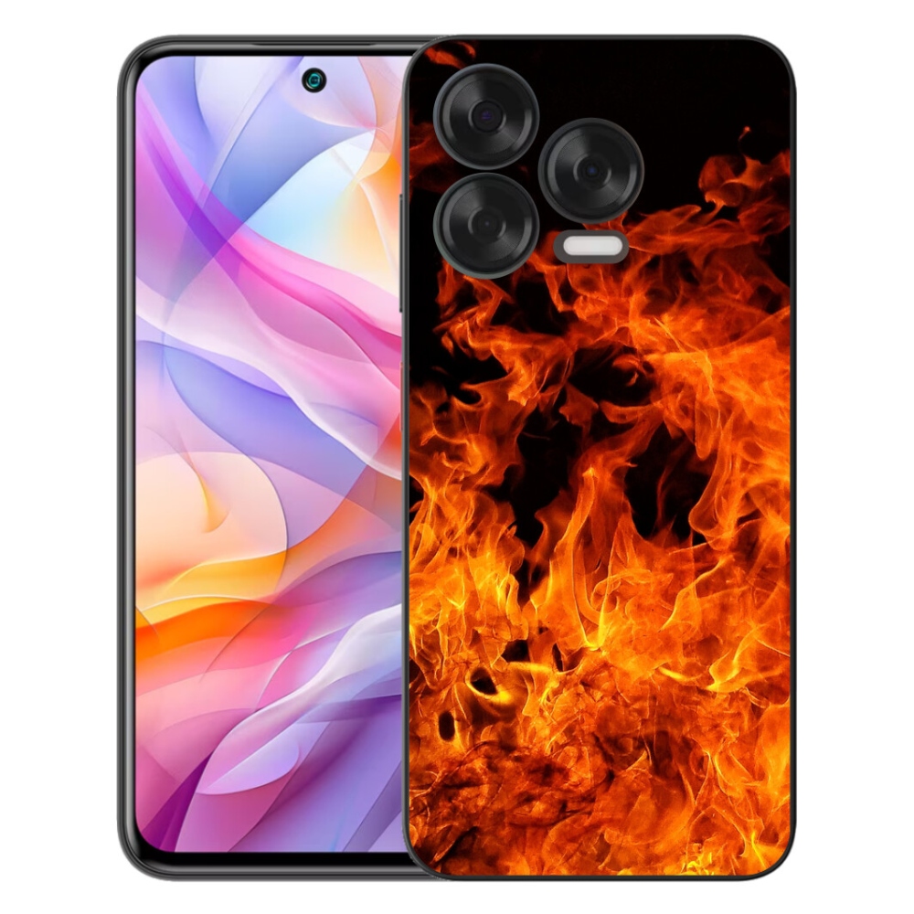 Gélový kryt mmCase na ZTE Blade V70 Vita - muzikant a oheň