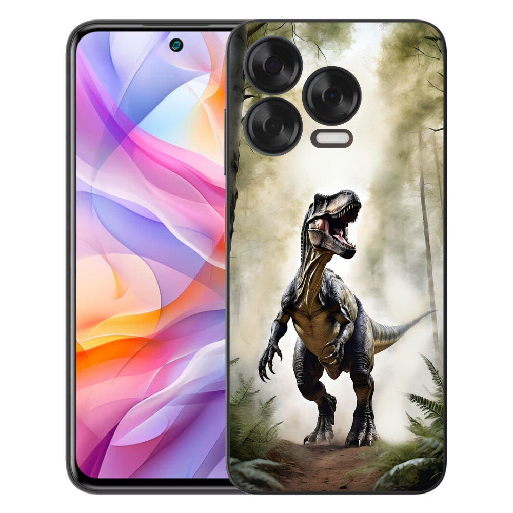 Gélový kryt mmCase na ZTE Blade V70 Vita - naštvaný T-Rex