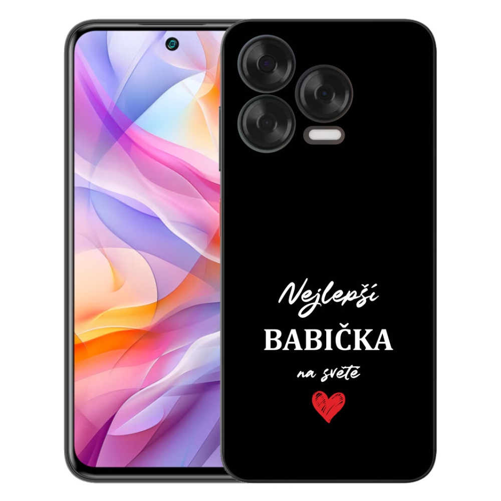 Gélový kryt mmCase na ZTE Blade V70 Vita - najlepšia babička 1 čierne pozadie