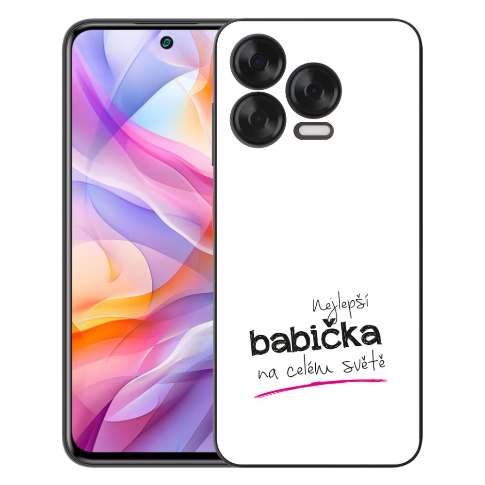 Gélový kryt mmCase na ZTE Blade V70 Vita - najlepšia babička 4 biele pozadie