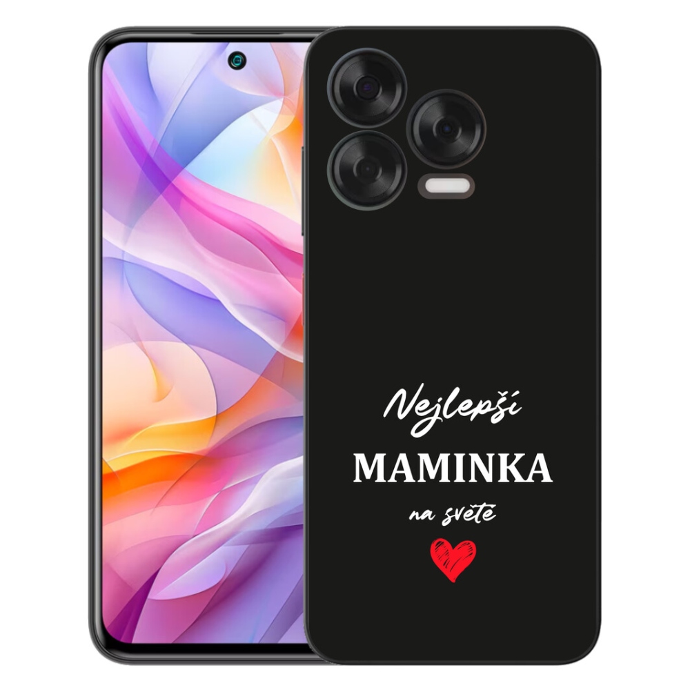 Gélový kryt mmCase na ZTE Blade V70 Vita - najlepšia mamička 1 čierne pozadie