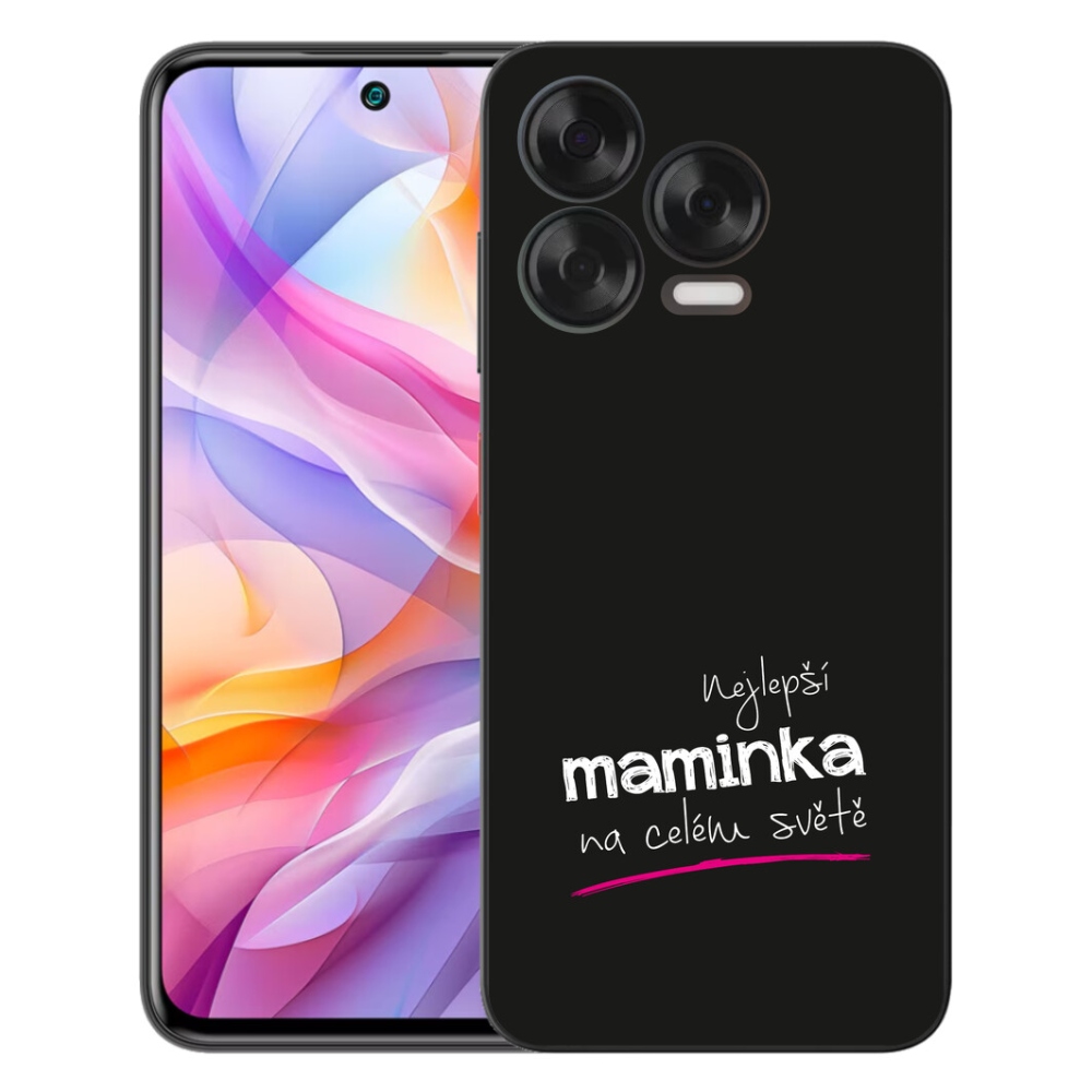 Gélový kryt mmCase na ZTE Blade V70 Vita - najlepšia mamička 4 čierne pozadie