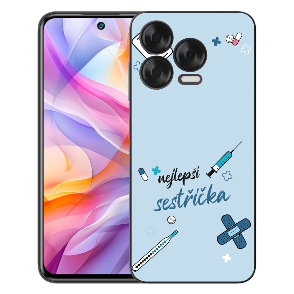 Gélový kryt mmCase na ZTE Blade V70 Vita - najlepšia sestrička modré pozadie
