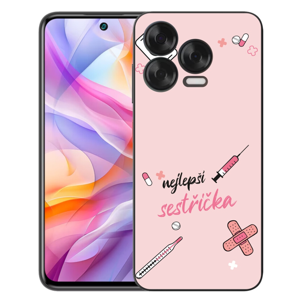 Gélový kryt mmCase na ZTE Blade V70 Vita - najlepšia sestrička ružové pozadie