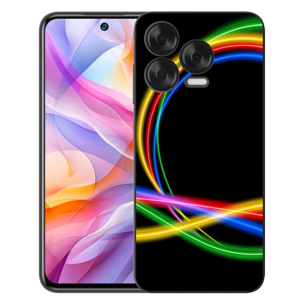Gélový kryt mmCase na ZTE Blade V70 Vita - neónové kruhy
