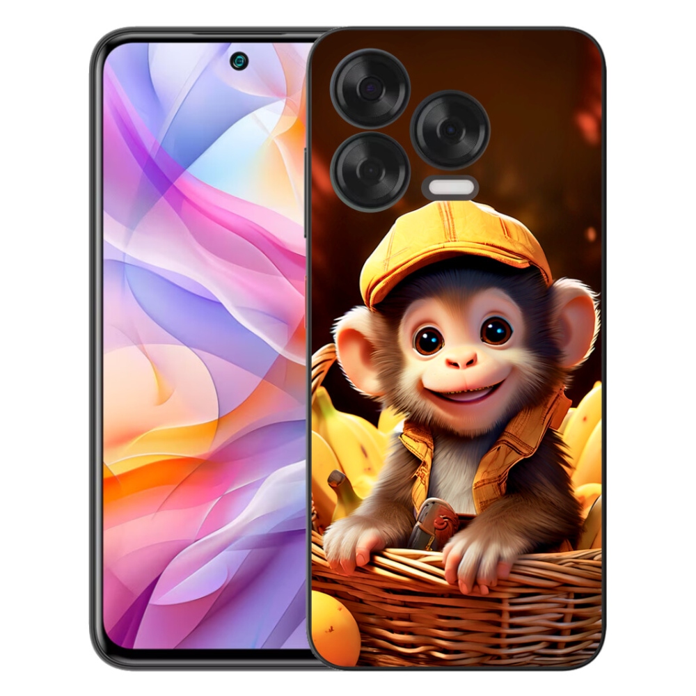 Gélový kryt mmCase na ZTE Blade V70 Vita - opice v košíku