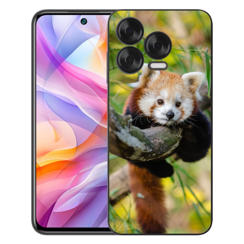 Gélový kryt mmCase na ZTE Blade V70 Vita - panda červená