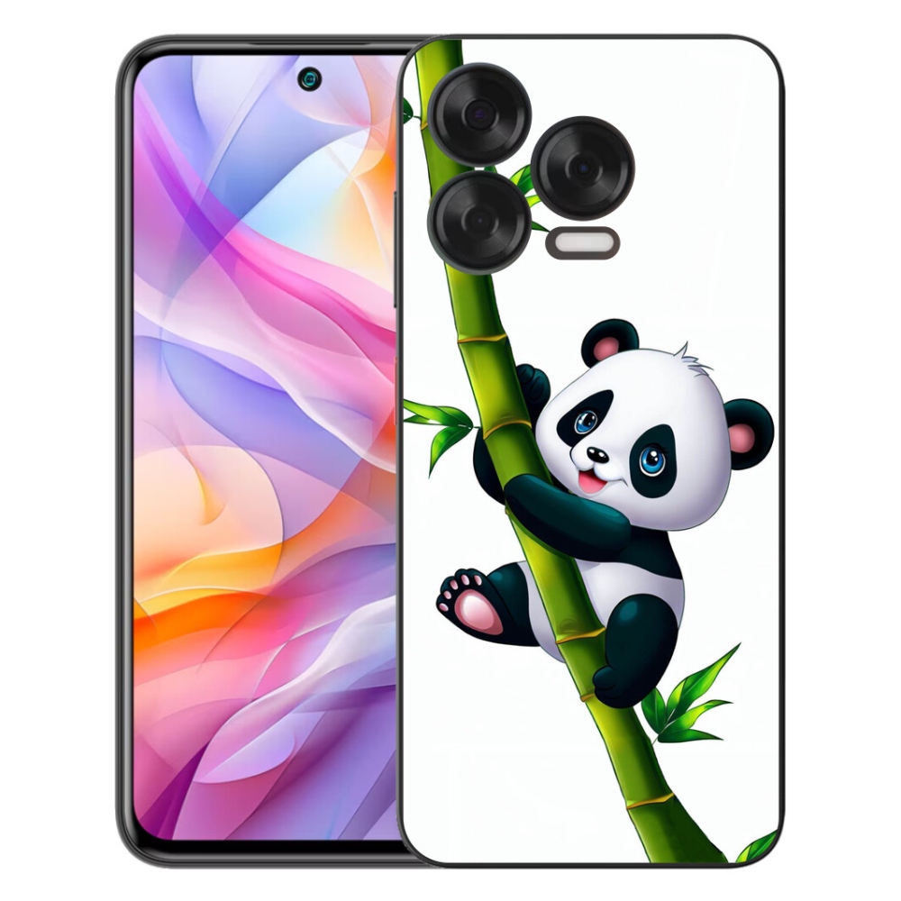 Gélový kryt mmCase na ZTE Blade V70 Vita - panda na bambuse