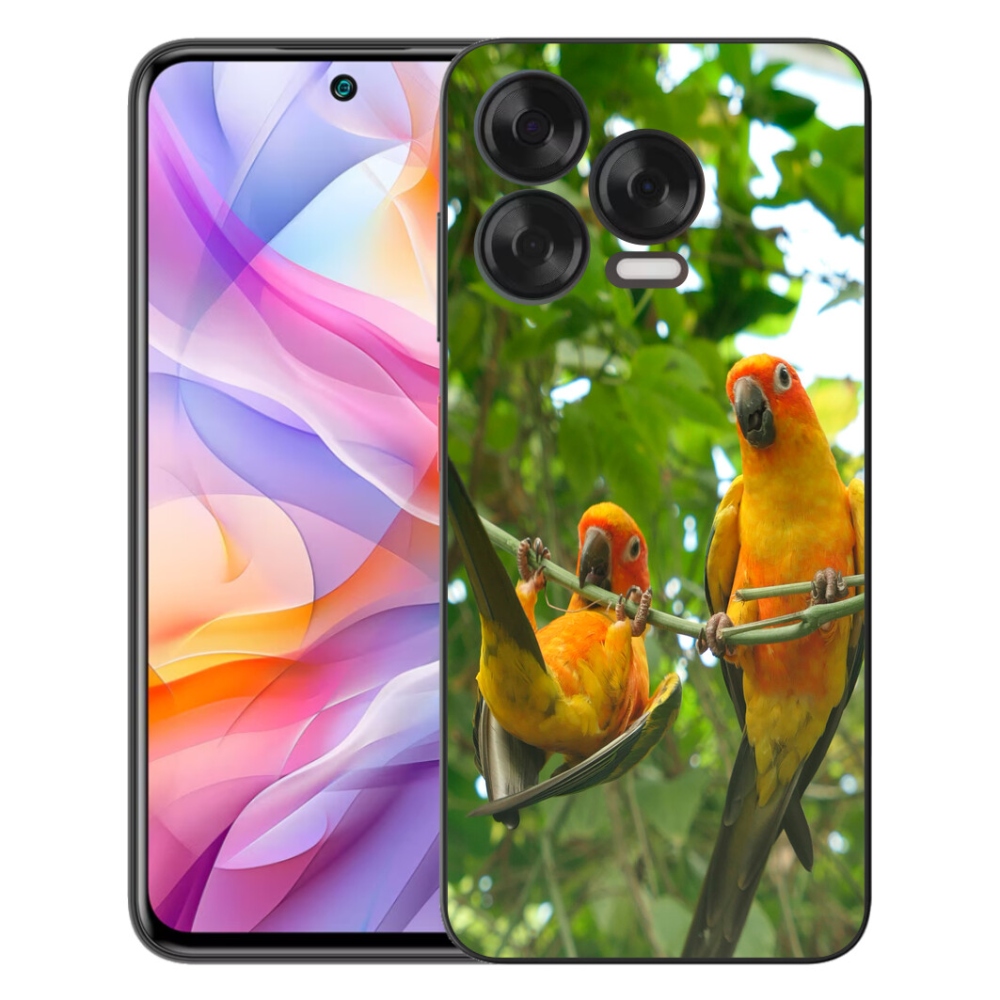 Gélový kryt mmCase na ZTE Blade V70 Vita - papagáje aratingy