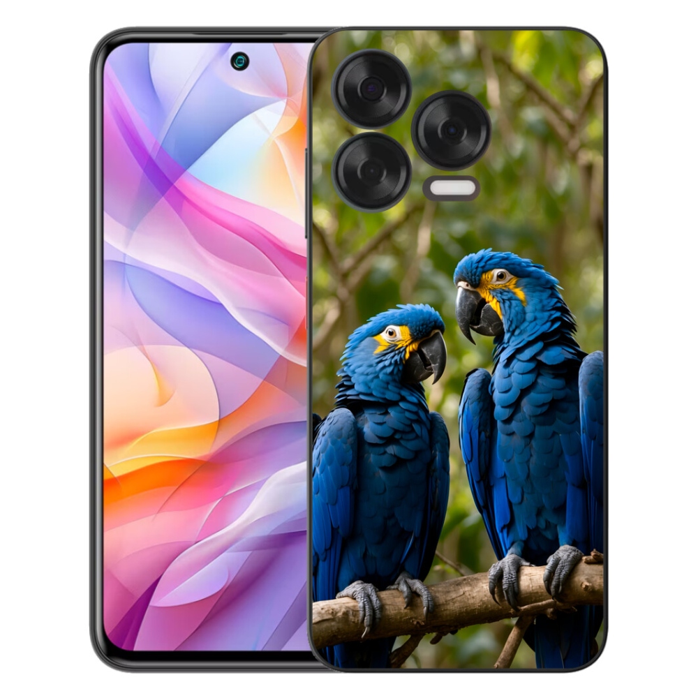 Gélový kryt mmCase na ZTE Blade V70 Vita - papagájové duo