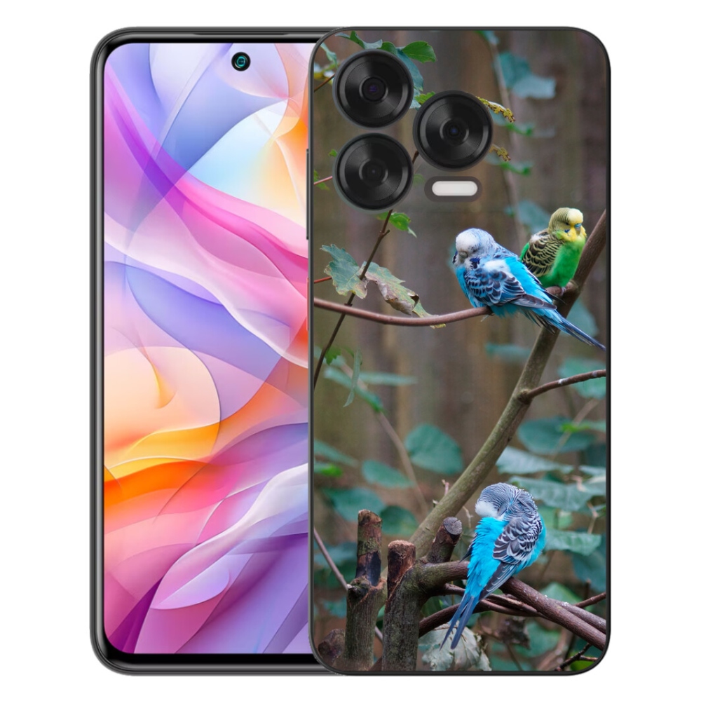 Gélový kryt mmCase na ZTE Blade V70 Vita - papagáje na vetve