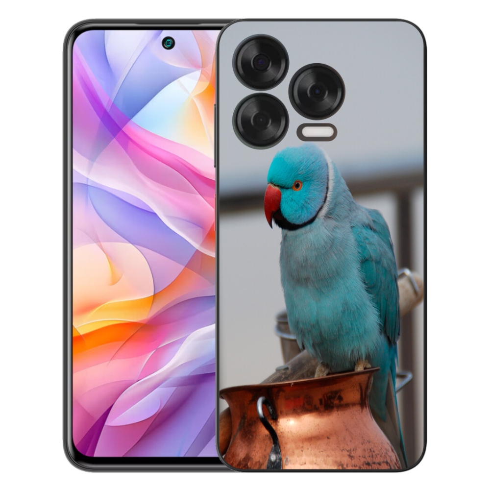 Gélový kryt mmCase na ZTE Blade V70 Vita - papagáj Alexandr modrý