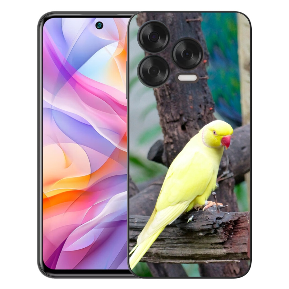 Gélový kryt mmCase na ZTE Blade V70 Vita - papagáj alexander žltý