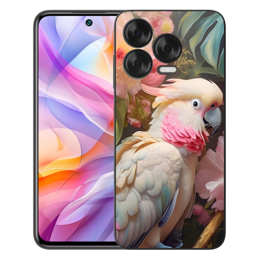 Gélový kryt mmCase na ZTE Blade V70 Vita - papagáj kakadu ružový 2