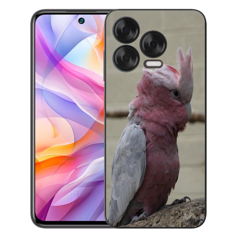 Gélový kryt mmCase na ZTE Blade V70 Vita - papagáj kakadu ružový
