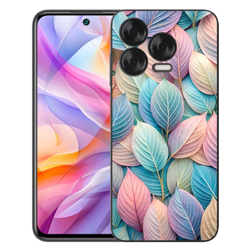 Gélový kryt mmCase na ZTE Blade V70 Vita - pastelové listy