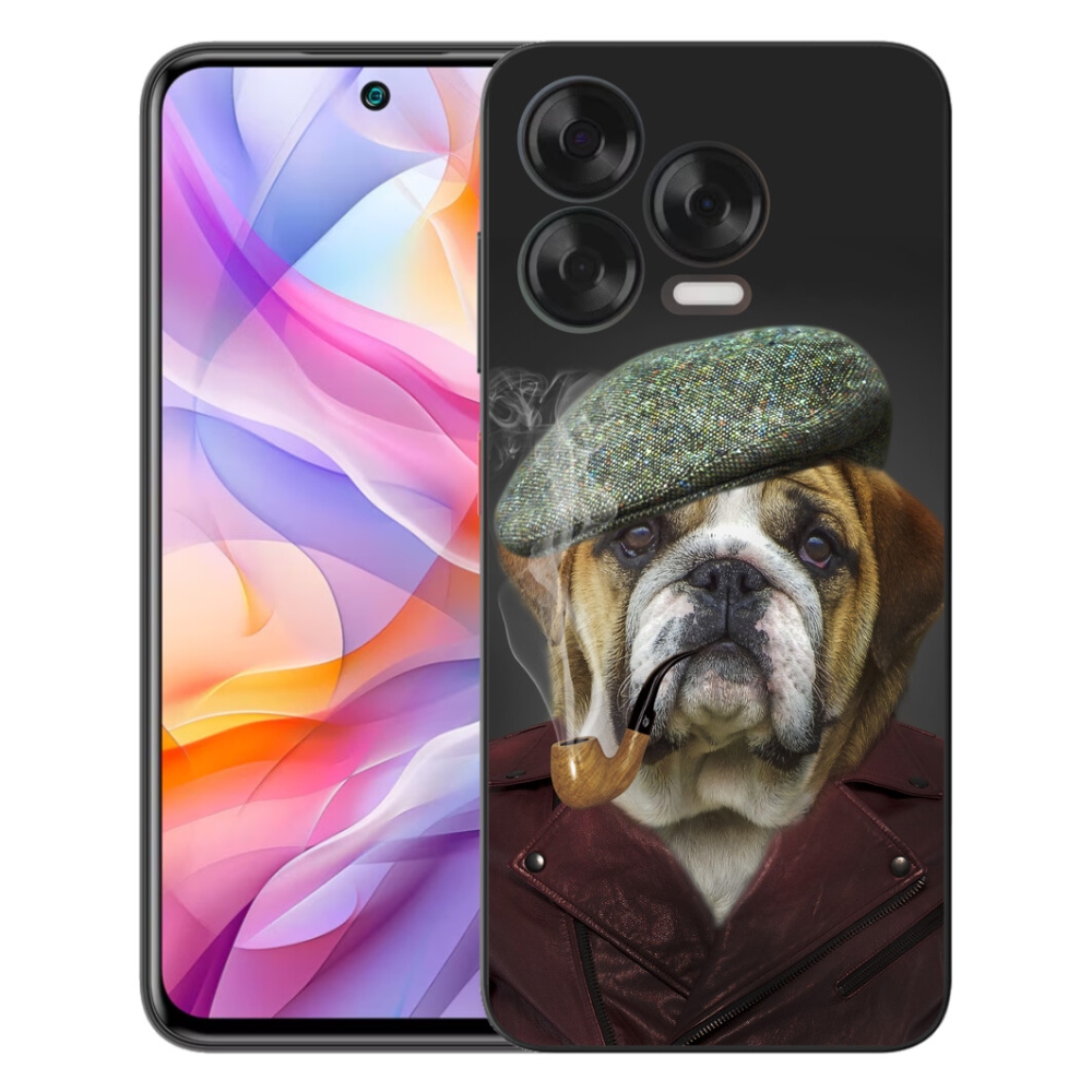 Gélový kryt mmCase na ZTE Blade V70 Vita - pes s fajkou