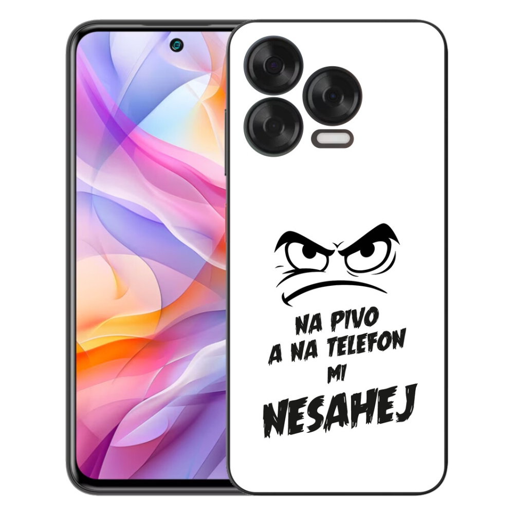 Gélový kryt mmCase na ZTE Blade V70 Vita - pivný motív 2 biele pozadie