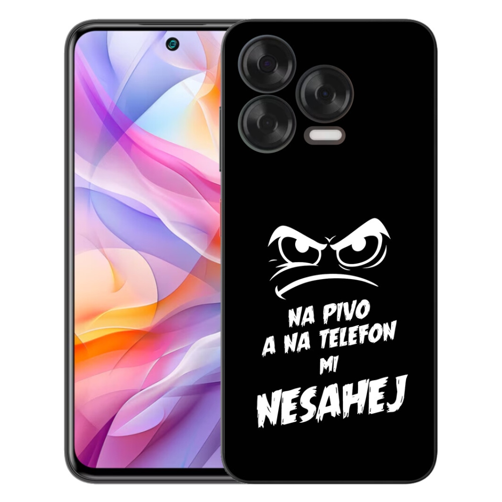 Gélový kryt mmCase na ZTE Blade V70 Vita - pivný motív 2 čierne pozadie