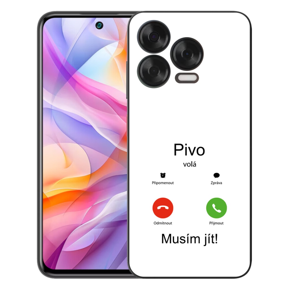 Gélový kryt mmCase na ZTE Blade V70 Vita - pivo volá biele pozadie