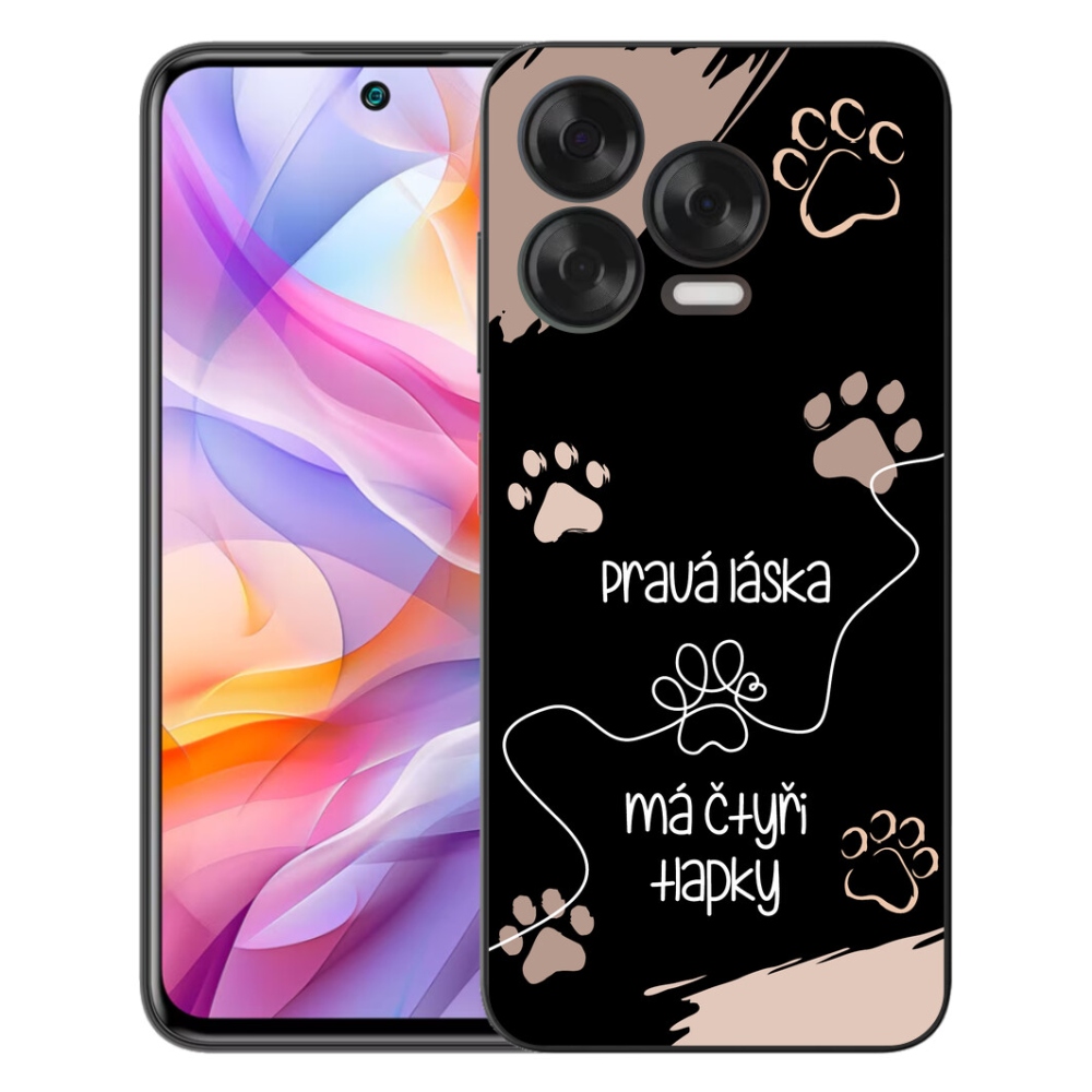 Gélový kryt mmCase na ZTE Blade V70 Vita - psí motív 1 čierne pozadie