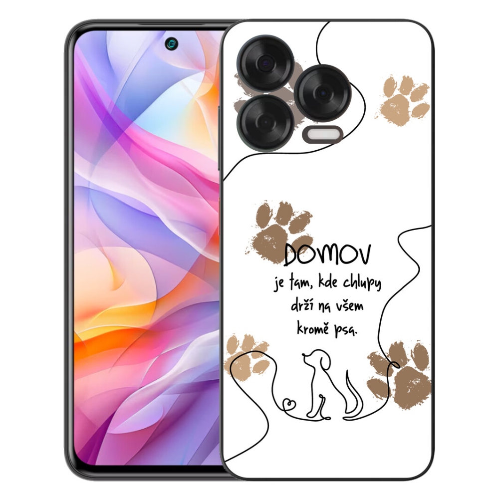 Gélový kryt mmCase na ZTE Blade V70 Vita - psí motív biele pozadie