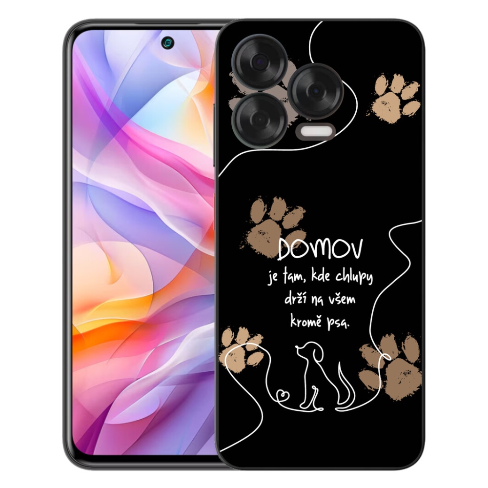 Gélový kryt mmCase na ZTE Blade V70 Vita - psí motív čierne pozadie