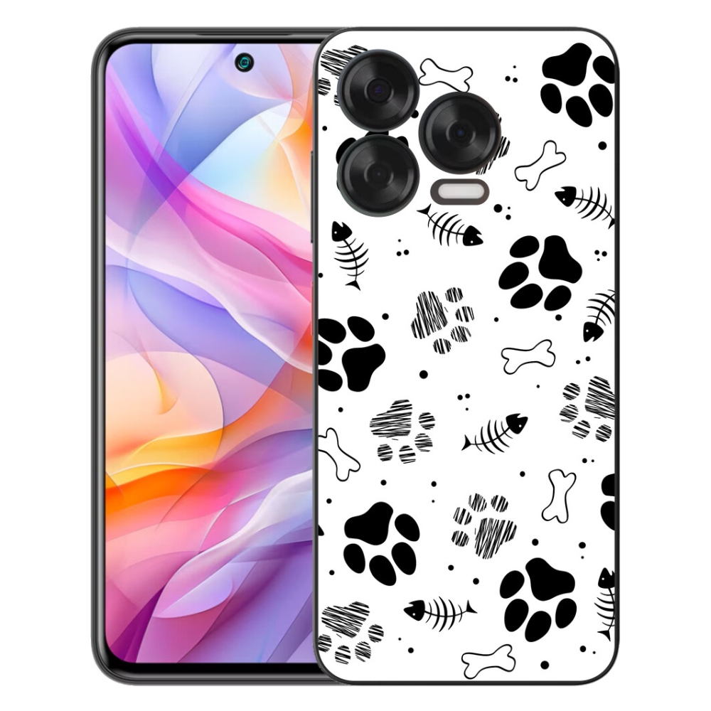 Gélový kryt mmCase na ZTE Blade V70 Vita - psie labky 1