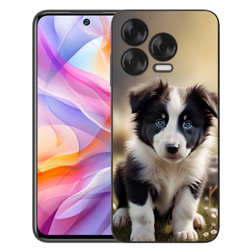 Gélový kryt mmCase na ZTE Blade V70 Vita - roztomilá border kólia