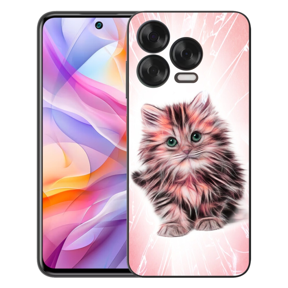 Gélový kryt mmCase na ZTE Blade V70 Vita - roztomilé mačiatko