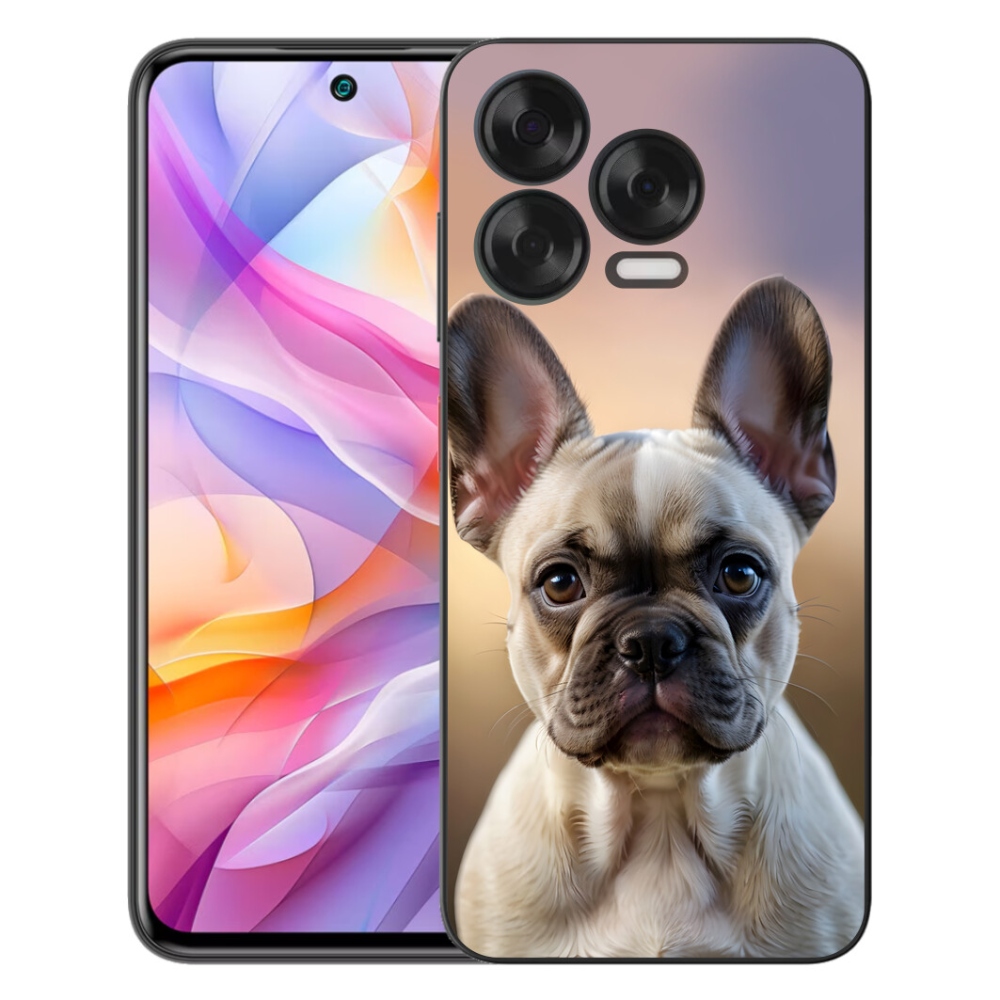 Gélový kryt mmCase na ZTE Blade V70 Vita - roztomilý francúzsky buldoček