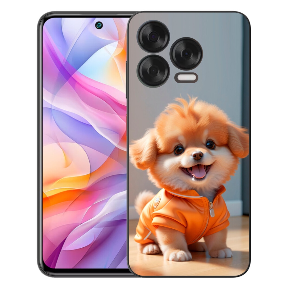Gélový kryt mmCase na ZTE Blade V70 Vita - roztomilý pomeranian v mikine
