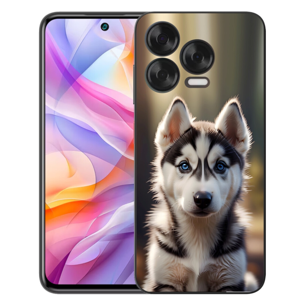 Gélový kryt mmCase na ZTE Blade V70 Vita - roztomilý sibírsky husky
