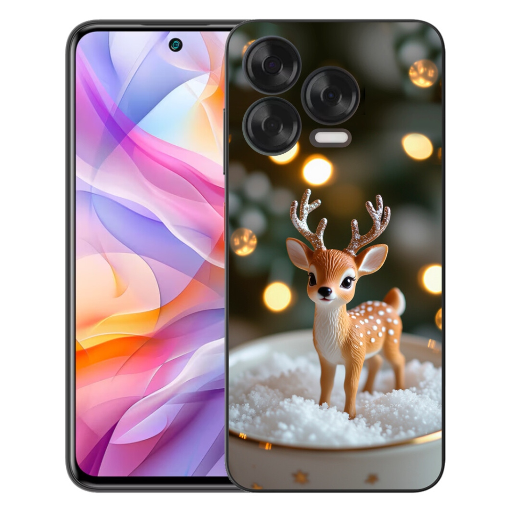 Gélový kryt mmCase na ZTE Blade V70 Vita - roztomilý vianočný jeleň