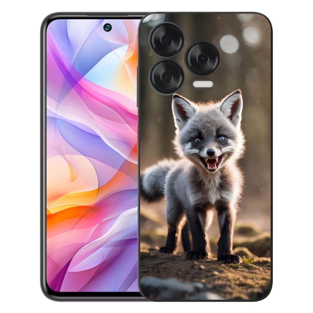 Gélový kryt mmCase na ZTE Blade V70 Vita - rozzúrená líška