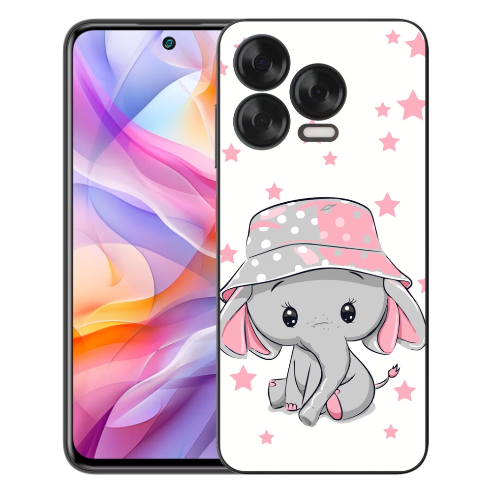 Gélový kryt mmCase na ZTE Blade V70 Vita - ružový slon