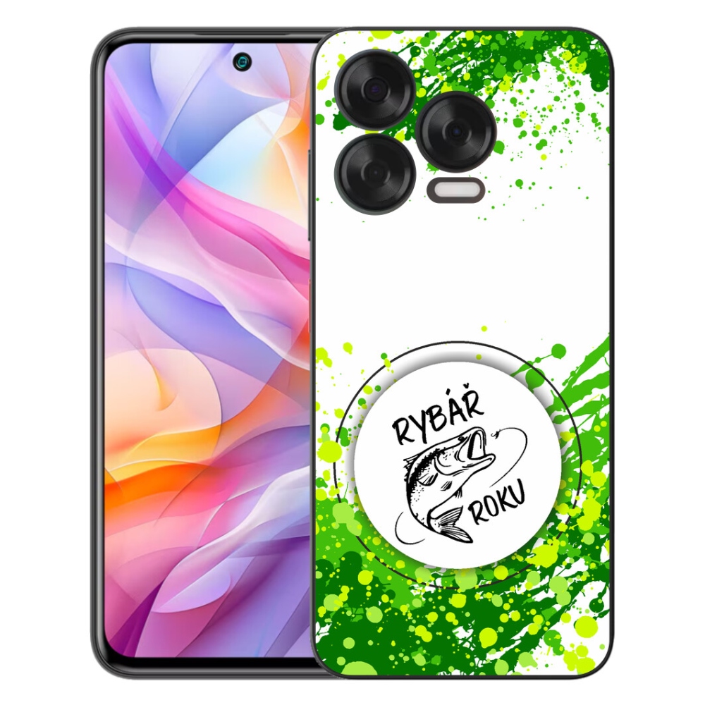 Gélový kryt mmCase na ZTE Blade V70 Vita - rybár roku biele pozadie