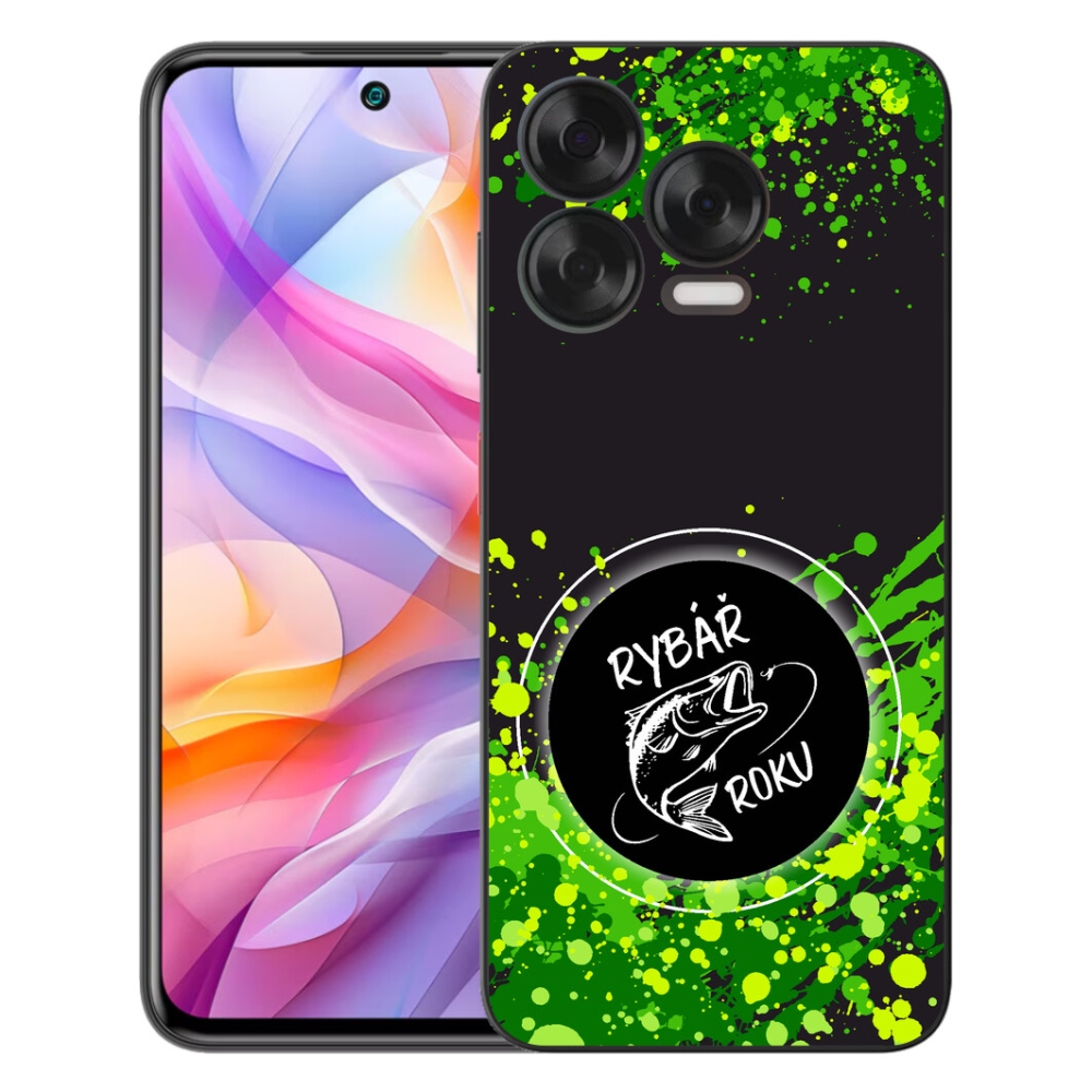 Gélový kryt mmCase na ZTE Blade V70 Vita - rybár roku čierne pozadie