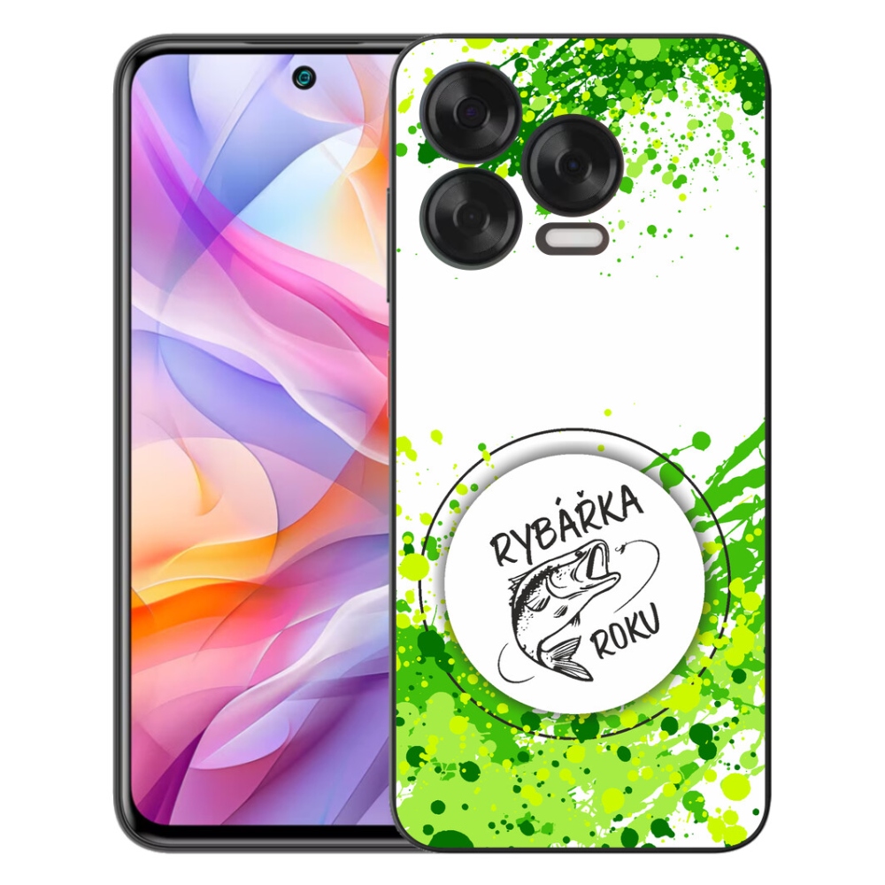 Gélový kryt mmCase na ZTE Blade V70 Vita - rybárka roku biele pozadie