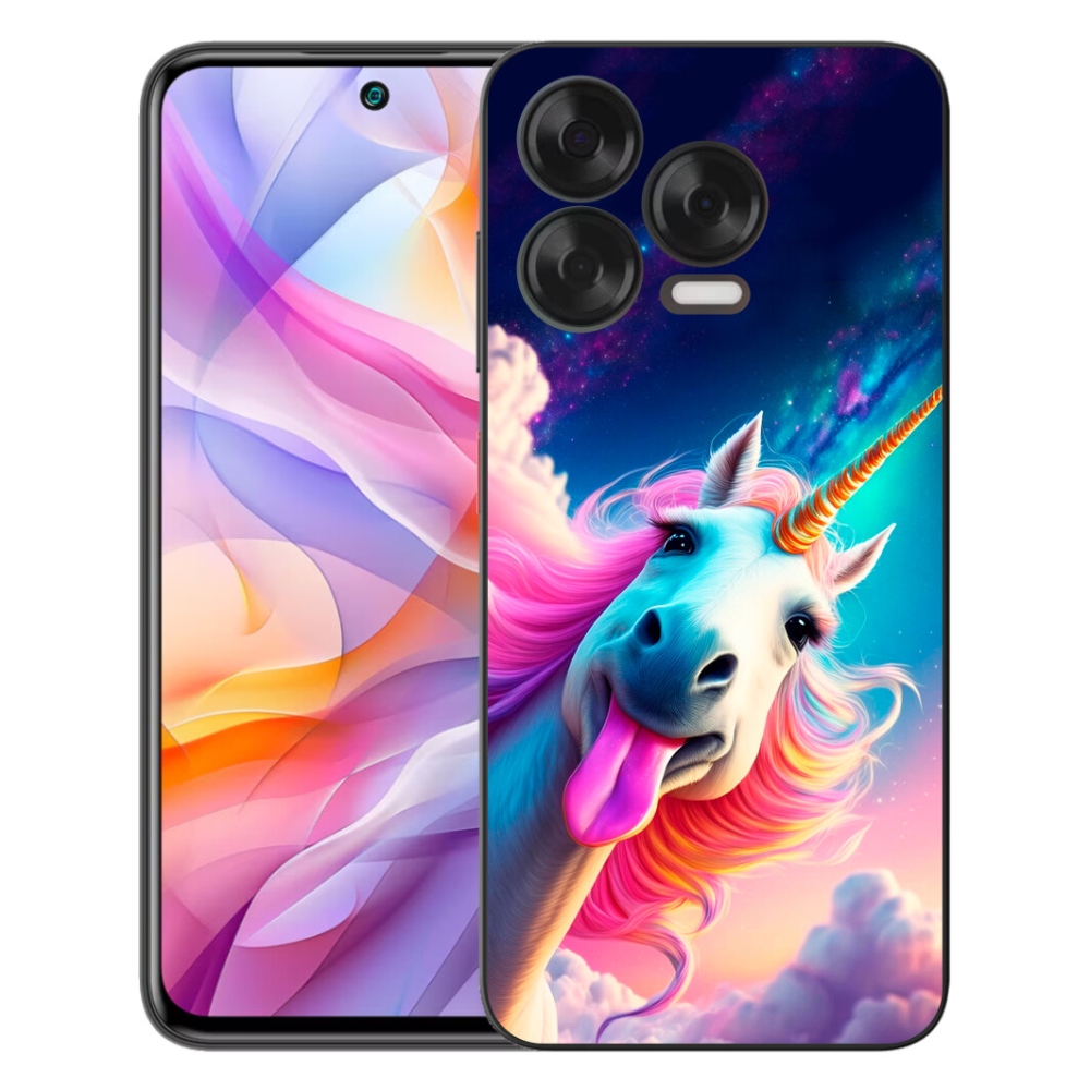 Gélový kryt mmCase na ZTE Blade V70 Vita - šialený jednorožec